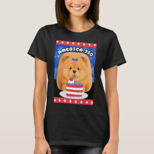T-Shirt Rouge Chow AMERICA 250