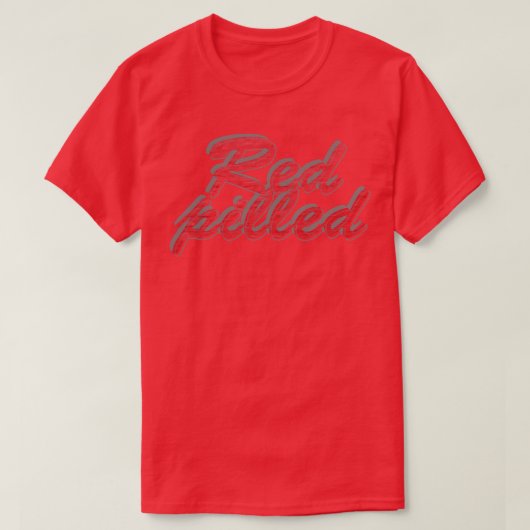 T-shirt Rouge comprimé (Design devant)