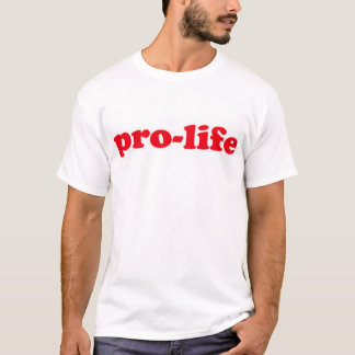 T-shirt Rouge contre l'avortement et l'euthanasie