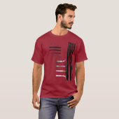 T-shirt rouge cool (Devant entier)