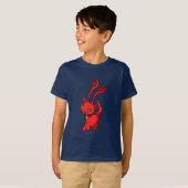 T-shirt Rouge d'Aisha (Devant entier)