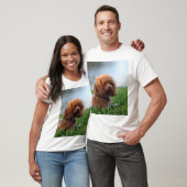 T-shirt rouge de caniche de jouet (Unisexe)