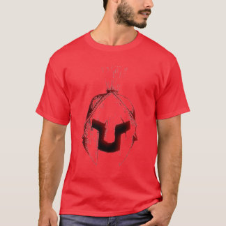 T-shirt rouge de casque de SPARTANWARE
