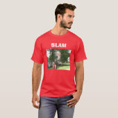 T-shirt Rouge de CLAQUEMENT (Devant entier)