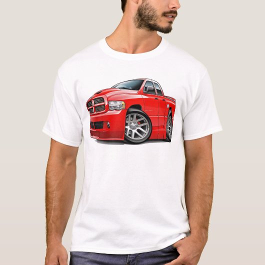 T-shirt Rouge de Dualcab de RAM de Dodge SRT10 (Devant)