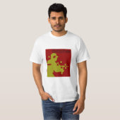 T-SHIRT ROUGE DE GLITCHER (Devant entier)