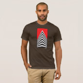 T-shirt Rouge de gratte-ciel (Devant entier)