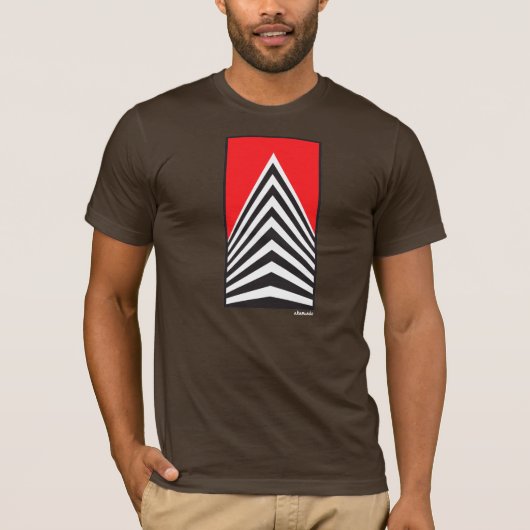 T-shirt Rouge de gratte-ciel (Devant)