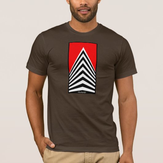 T-shirt Rouge de gratte-ciel (Devant)