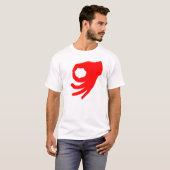 T-shirt Rouge de jeu de cercle (Devant entier)