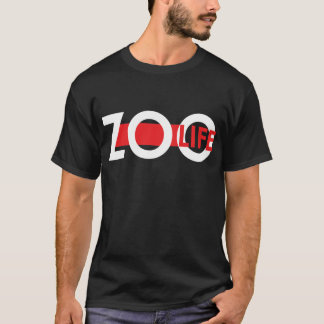 T-shirt ROUGE de la vie de zoo