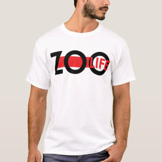T-shirt ROUGE de la vie de zoo