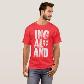 T-shirt Rouge de l'Angleterre Ingaland (Devant entier)