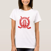 T-shirt rouge de logo (Devant)
