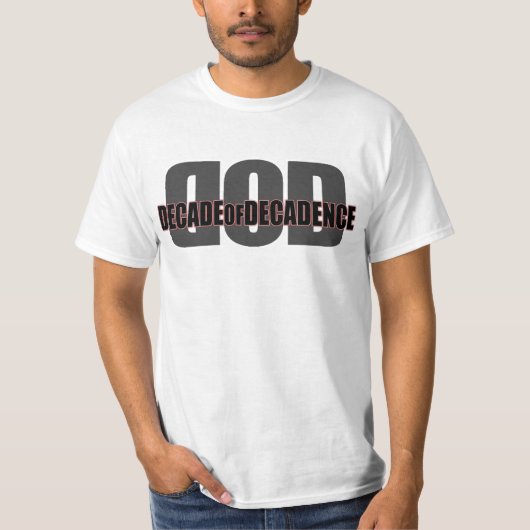 T-shirt Rouge de Logo-T de DOD (Devant)
