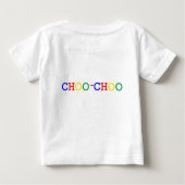 T-shirt rouge de nourrisson de train de Choo-Choo (Dos)