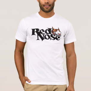 T-shirt rouge de Pitbull de jour de nez