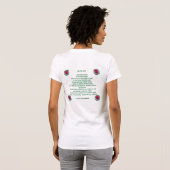 T-shirt rouge de rose rouge (Dos entier)
