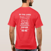 T-shirt rouge de tribu (Dos)
