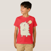 T-shirt rouge Dinosaur Boys (Devant entier)