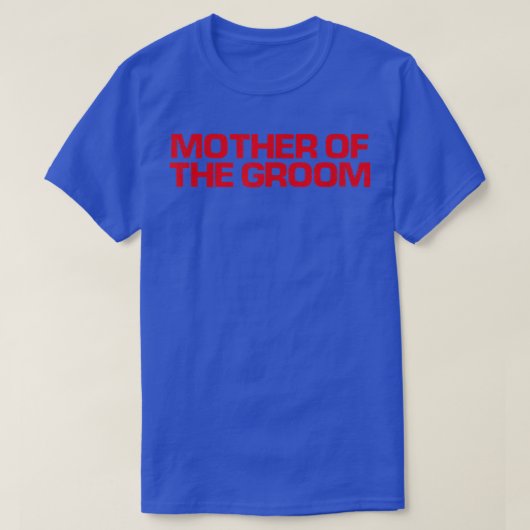 T-shirt Rouge Dit Drôle Mère De La Pièce (Design devant)