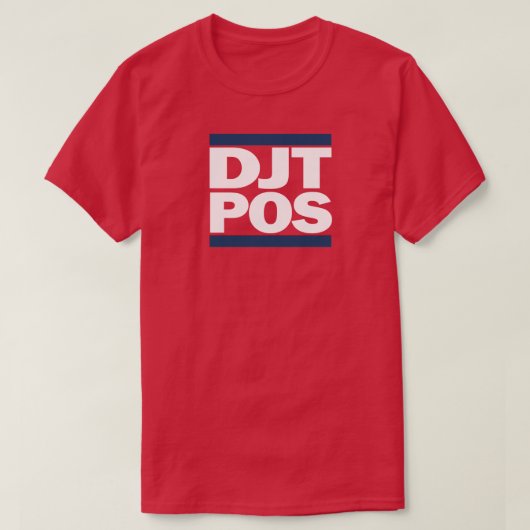 T-shirt rouge DJT-POS (Design devant)