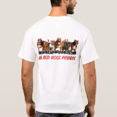 T-SHIRT ROUGE DU NEZ PITBULL DE XXL - RCK PITBULLS (Dos)