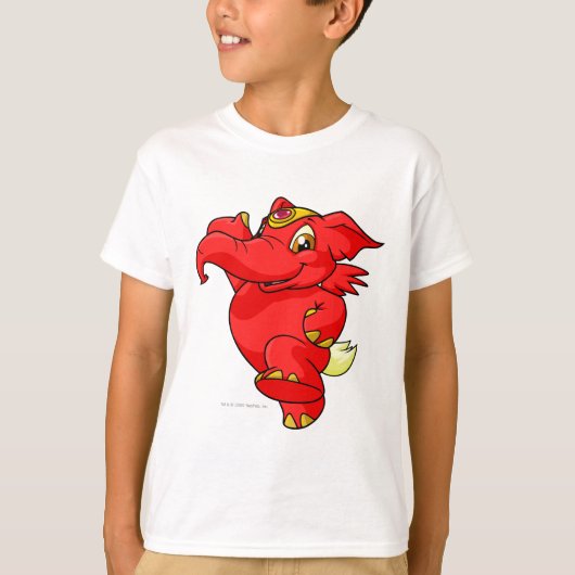 T-shirt Rouge éléphante (Devant)