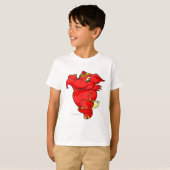 T-shirt Rouge éléphante (Devant entier)