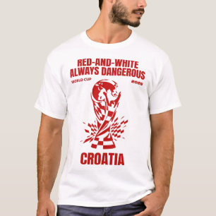 T-shirt Rouge-et-Blanc Toujours Dangereux