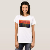 T-shirt Rouge et bleu (Devant entier)