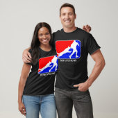 T-shirt rouge et bleu de schutzhund de logo (Unisexe)