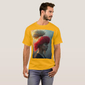 T-shirt Rouge et blonde (Devant entier)