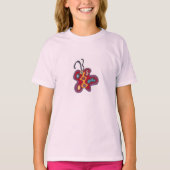T-shirt rouge Flutterfly (Devant)