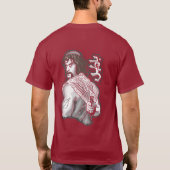 T-shirt Rouge foncé bilatéral de "BATEL ABU-ANTAR" (Dos)