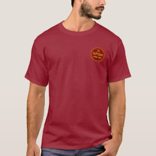 T-shirt Rouge foncé romain de légion de SPQR et chemise 