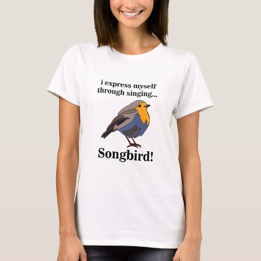 T-shirt Rouge-gorge chanteur (Devant)