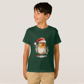 T-shirt Rouge-gorge de Noël (Devant entier)