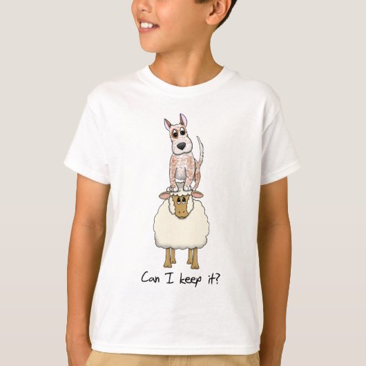 T-shirt Rouge Heeler Backing Sheep (Devant)