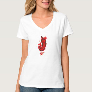 T-shirt rouge Hot Pepper