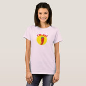 T-shirt Rouge Hot Pepper Diva Gradient (Devant entier)