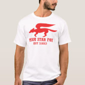 T-shirt rouge indispensable Star Fox Emblem (Devant)