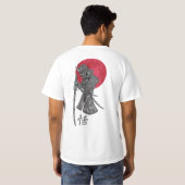 T-shirt rouge japonais (Dos entier)