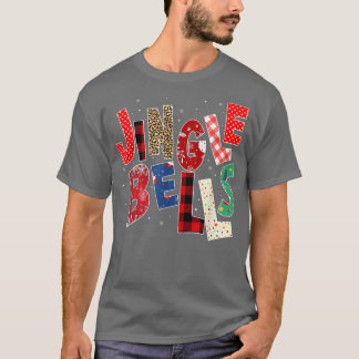 T-shirt Rouge Jingle Bells Noël Famille Pyjama T-S