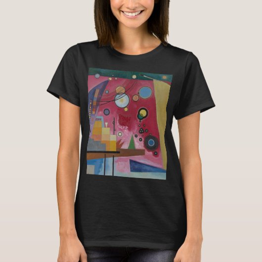 T-shirt Rouge lourd par Wassily Kandinsky (Devant)