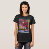 T-shirt Rouge lourd par Wassily Kandinsky (Devant entier)