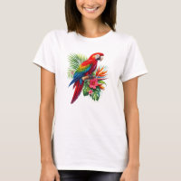 Rouge macaw tropical floral