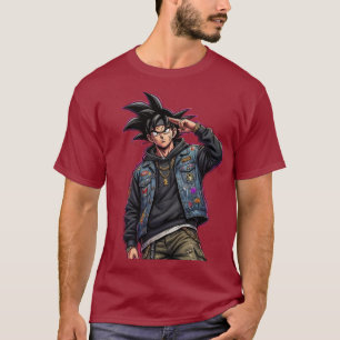 T-shirt rouge manga