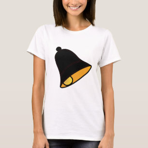 T-shirt Rouge noir de Bell 45 degrés les cadeaux de Zazzle