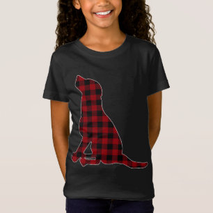 T-Shirt Rouge Noir Plaid Noir Lover Matching Family Pa